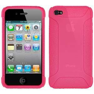  New Amzer Silicone Skin Jelly Case Baby Pink For Iphone 4 Easy 