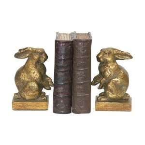   83037 Pair Baby Rabbit Bookends Bookend Gold