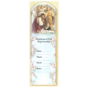  100 First Communion Mini Bookmark Remembrances in English 