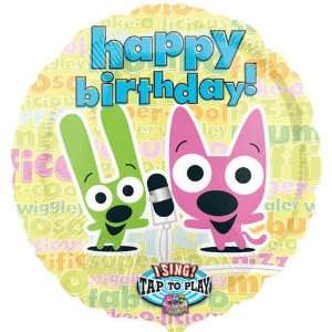  Hoops and Yoyo Singing Happy Birthday 28 Mylar Balloon 