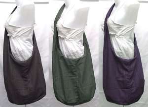 ZIPPER Stripe Cotton Cross Body Sling Shoulder Bag Boho  