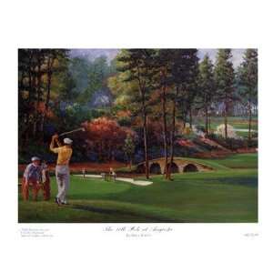  Marv Brehm   The 11th Hole At Augusta Size 7x5 by Marv Brehm 