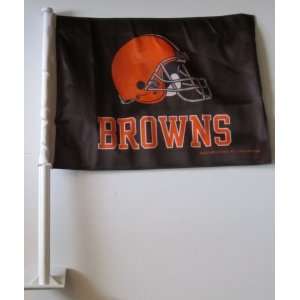    Cleveland Browns NFL Car Flag with Bracket