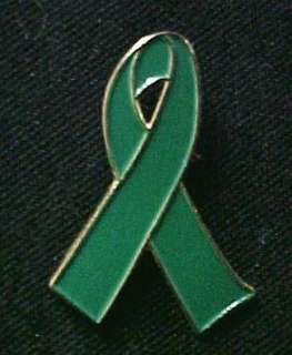 Cerebral Palsy Awareness Green Ribbon Lapel Pin New  