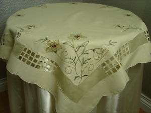 table topper 36x36 ivory OVERLAY TABLE TOP TABLE CLOTH CLOTH 