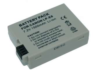 This New Canon EOS Rebel T2I 550D Digital Battery Pack LP E8 is an 