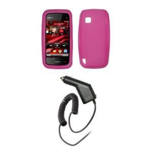 Nokia Nuron 5230   Premium Hot Pink Soft Silicone Gel Skin Cover Case 