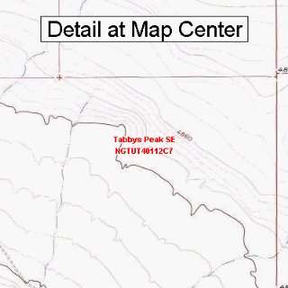  USGS Topographic Quadrangle Map   Tabbys Peak SE, Utah 