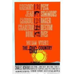  The Big Country (1958) 27 x 40 Movie Poster Style B