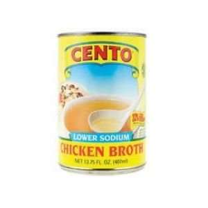 Cento Chicken Broth Low Salt case pack 12  Grocery 