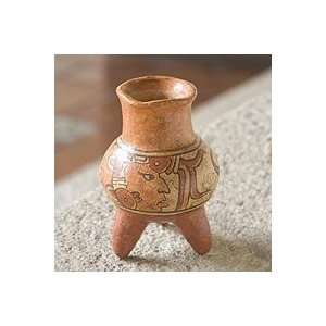  NOVICA Ceramic vase, Maya Life