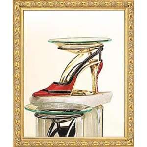   Burner   Classic Red With Black Strip High Heel Style