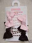 Gymboree SWEETER THAN CHOCOLATE Bow Clip Barrettes NWT