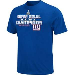  NFL New York Giants Super Bowl XLVI Champions T Shirt 