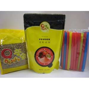 Qbubble Strawberry Bubble Tea Kit  Grocery & Gourmet Food