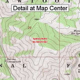  USGS Topographic Quadrangle Map   Sydney Butte, Idaho 