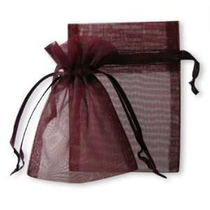  Plum Organza Favor Bags   Set of 10 Favor Bags Everything 