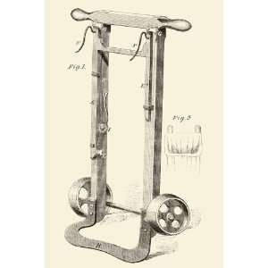  Hamper Hand truck for Moving Fabric 12x18 Giclee on canvas 