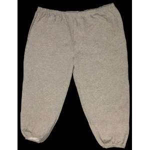   Plain Gray Cotton Blend Sweatpants / Jogging Pants