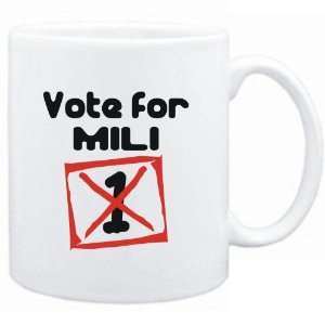  Mug White  Vote for Mili  Female Names Sports 