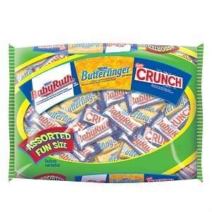 Nestle Assorted Flavors, Fun Size Bag, Butterfinger, Baby Ruth, Crunch 