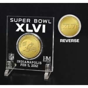 New York Giants Super Bowl Superbowl 46 XLVI Champions Brass Coin with 