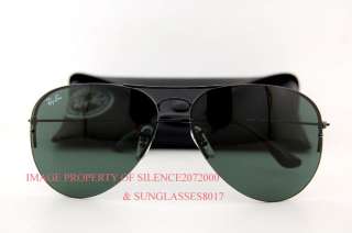 Ray Ban Sunglasses RB 3460 Aviator 002/71 BLACK Interchangeable Lenses 
