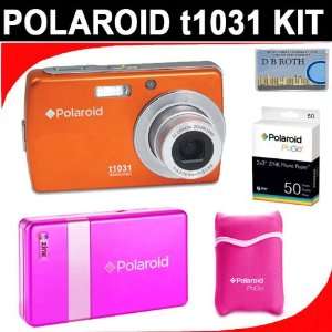 com Polaroid t1031 10.0 MP Digital Camera   3 x optical zoom (Orange 