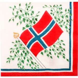  Norway Flag Luncheon Napkin