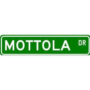 MOTTOLA Street Sign ~ Personalized Family Lastname Sign ~ Gameroom 