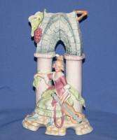 Vintage Art Deco German Porcelain Bisque Woman Figurine  
