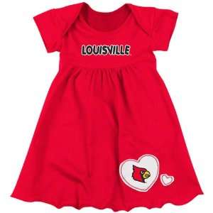  Louisville Cardinals Infant Red Superfan Dress