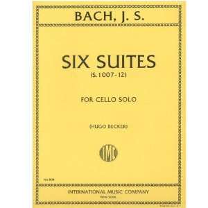  Bach 6 Cello Suites, BWV 1007 1012/Intl Becker Musical 