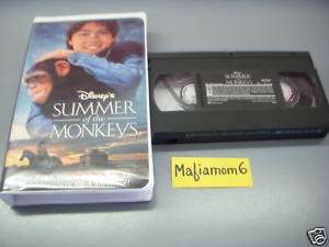 Summer of the Monkeys VHS Walt Disney Clamshell OOP CC 786936082203 