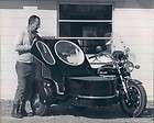 1979 brooksville fl motorcyclist dave amsler moto guzzi with sidecar