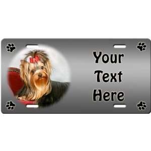  Yorkshire Terrier Personalized License Plate Sports 