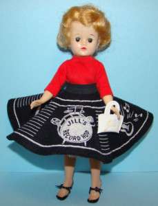 Jill Doll Brown Eyes in Record Hop Skirt C1958 Vogue  