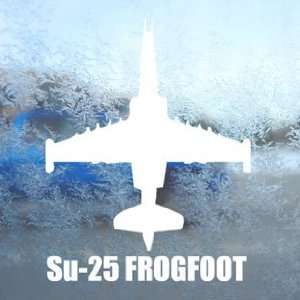  Su 25 FROGFOOT White Decal Military Soldier Window White 