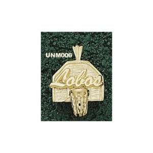  University of New Mexico Lobos BBoard Pendant (Gold 