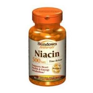  Sundown Niacin Time Release Caplets 500mg 60 Health 