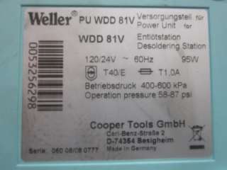 Estación multifuncional de Weller WDD81V Desoldering