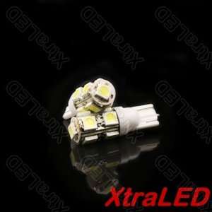  Pair of T10 194 SMD/SMT 27x LED Bulb   White Everything 