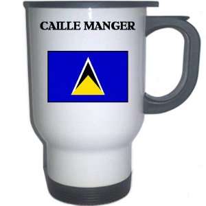 Saint Lucia   CAILLE MANGER White Stainless Steel Mug 