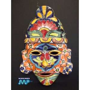 MEXICAN TALAVERA Ceramic Mask Dia de Los Muertos 14 [Day of The Dead 