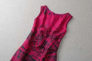 NEW$388 Kate Spade new york Printed knot bow silk Sleeveless Dress us 