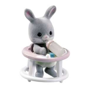 Calico Critters Friends in Mini Carry Cases   Grey Rabbit
