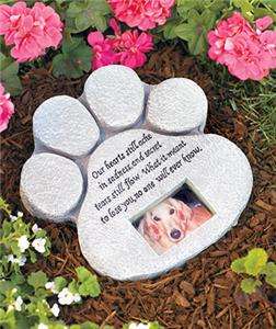 PAW PRINT MEMORIAL STONE A TRIBUTE TO YOUR BELOVED PET  