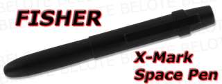 Fisher Matte Black X Mark Bullet Space Pen SM400BWCBCL  