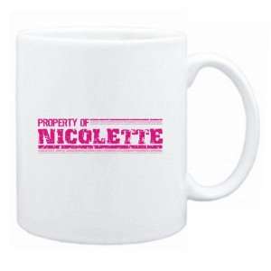  New  Property Of Nicolette Retro  Mug Name