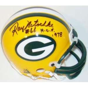  Ray Nitschke HOF 1978 SIGNED Packers Mini Helmet 